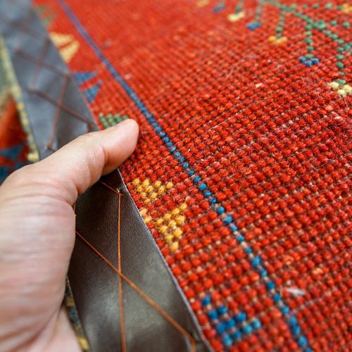 79×52cm 【ペルシャ絨毯 手織りギャッベ】アマレ族ギャッベ ギャベ