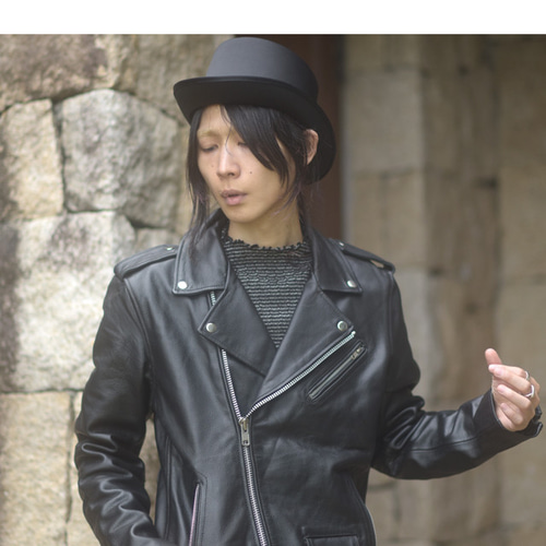 カウハイド仕様リアルレザーダブルライダースジャケット ジャケット