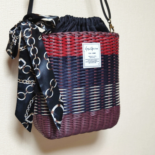クラフトバンドかごバッグMさま専用 クラフトバンドかごバッグMさま