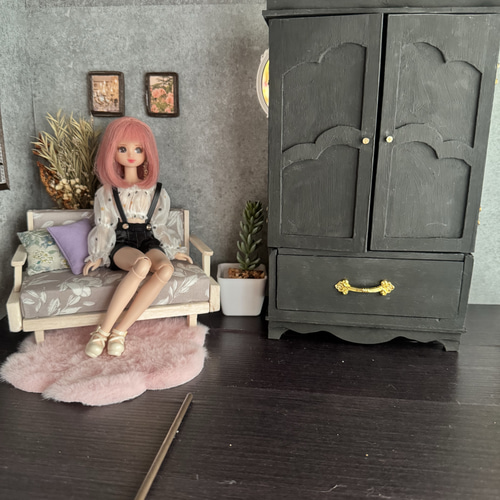 木製クローゼット アイシードール ブライス ミニチュアクローゼット