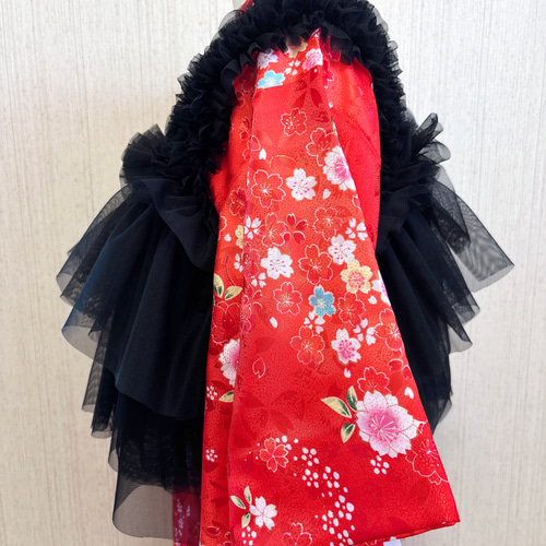 被布エプロン チュール被布 七五三 着物 被布 子供服 momoca 通販