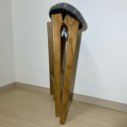 ミナペルホネン スツール タンバリン 折りたたみ 【グレー/ブルー