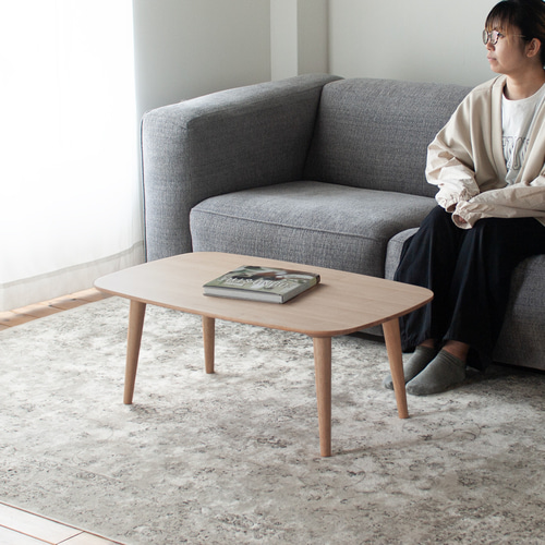 オーク材のローテーブル［2サイズ 90cm 120cm] 高さ選択可 セミ