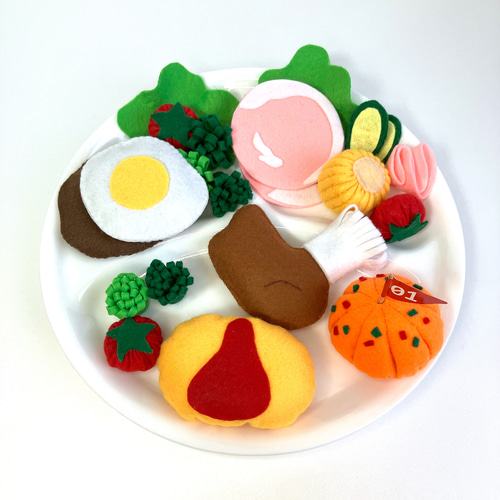 フェルト ままごと お子様ランチ♡ おもちゃ・人形 SARA 通販 4221643