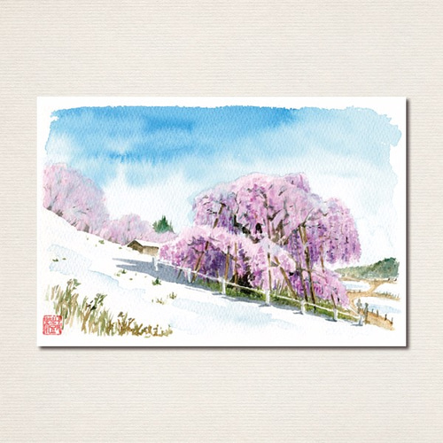 水彩画ポストカード5枚セット〈日本の風景2〉 ポストカード Le moineau