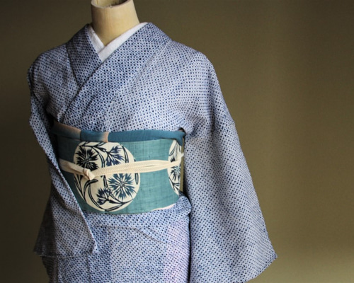 ◇有松鳴海絞り浴衣◇【紺】手仕事の名品！大人のノーブルな着こなし