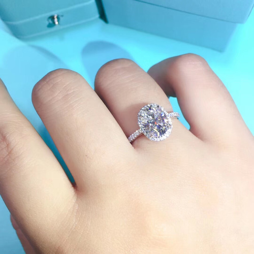 オーダーメイド 鑑別書付き リング k18 ゴールド 3ct モアサナイト 高