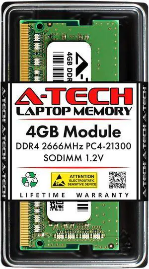 A-Tech 32GB (2x16GB) DDR4 2666MHz SODIMM PC4-21300 Non-ECC