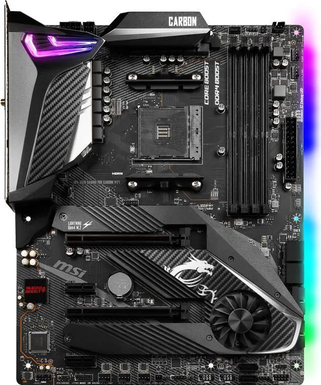MSI MPG X570 GAMING PRO CARBON WIFI AMD Motherboard - Newegg.com