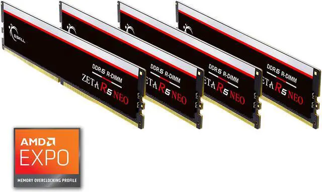 G.SKILL Zeta R5 Neo 64GB (4 x 16GB) ECC Registered DDR5 6400 R