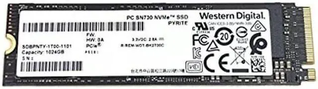 Western Digital 1TB SSD PC SN730 NVMe PCIe Gen3 x4 M.2 2280