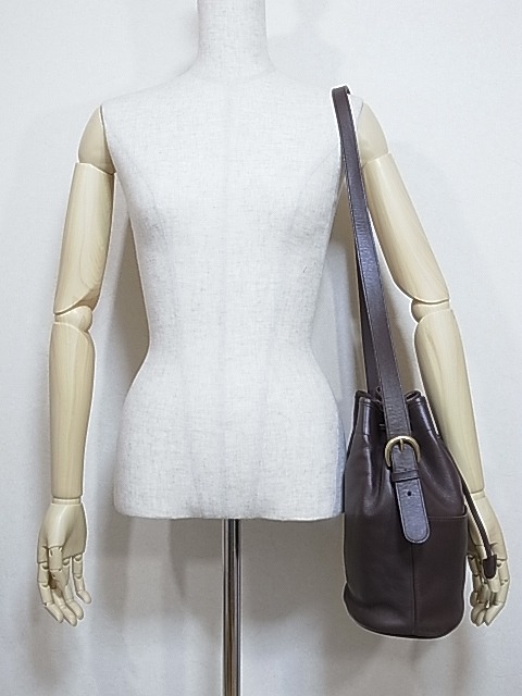 OLD COACH オールド コーチ 巾着型 レザーショルダー バック - Chago