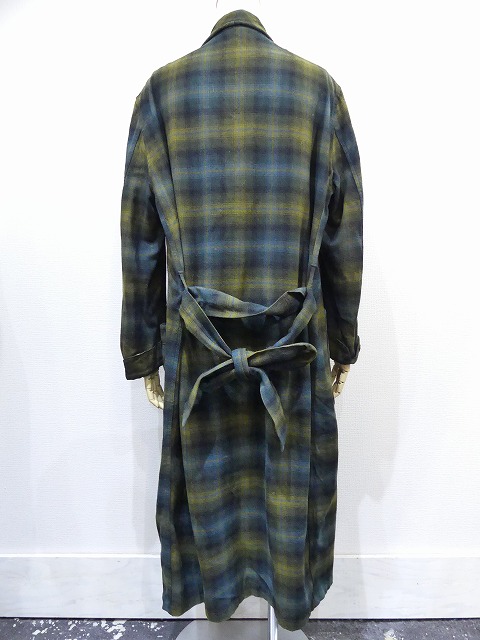 40s ビンテージ PENDLETON シャドー チェック ウール ガウン ローブ