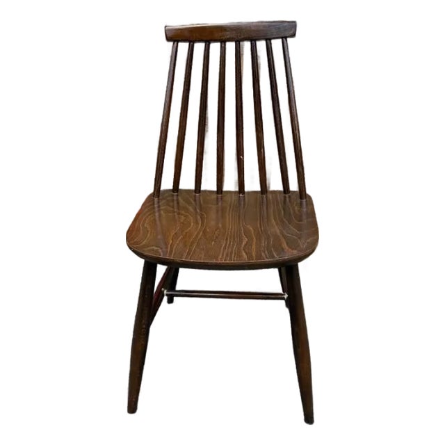 Mid 20th Century ZPM Rodomsko Mid Century Spindle Back Walnut Side