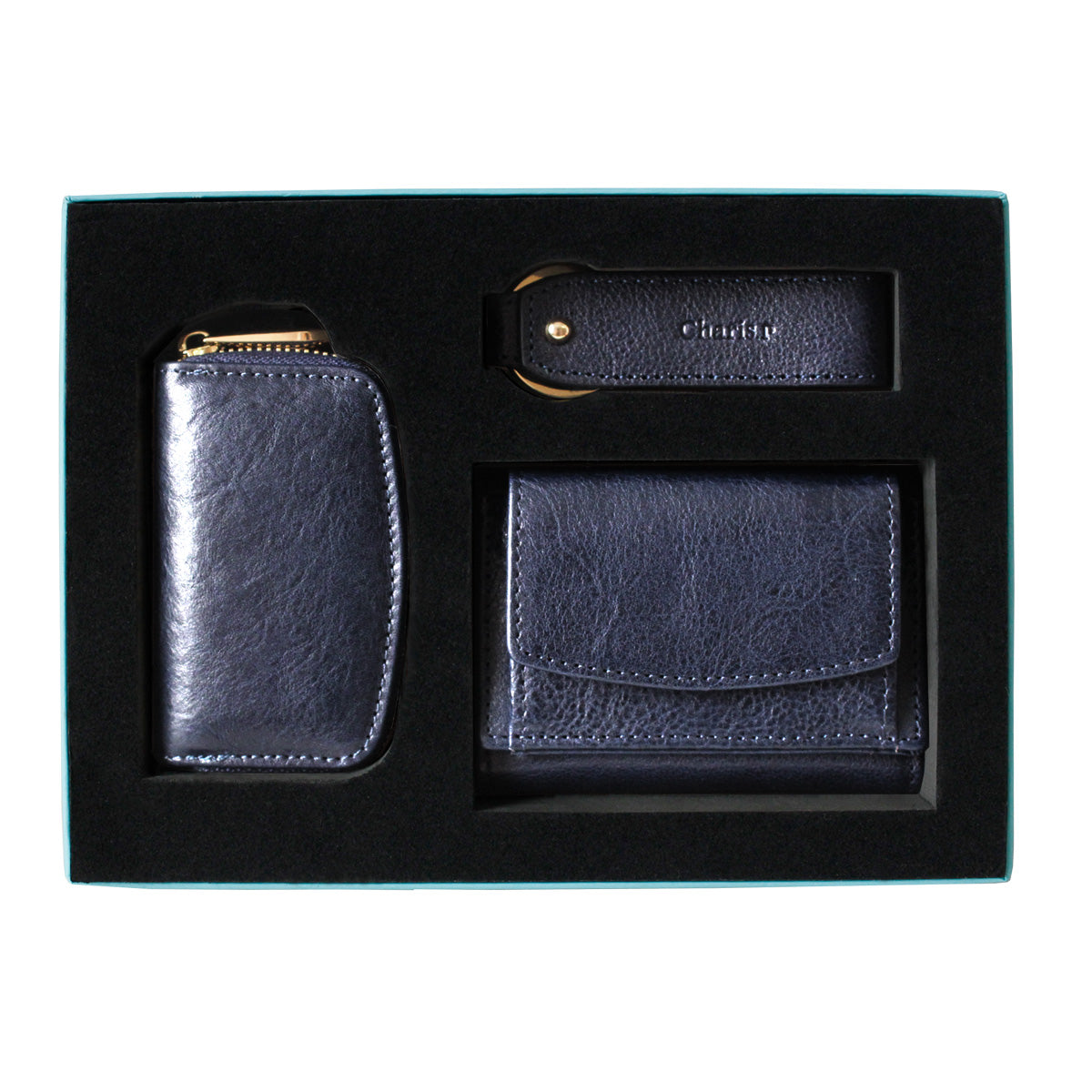 Charis Poche【財布・キーケース・キーホルダー 本革3点セット】ab