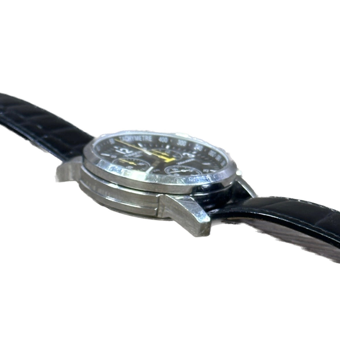 Tissot PRC200 Chrono - Black Dial - Leather Strap | Chicago