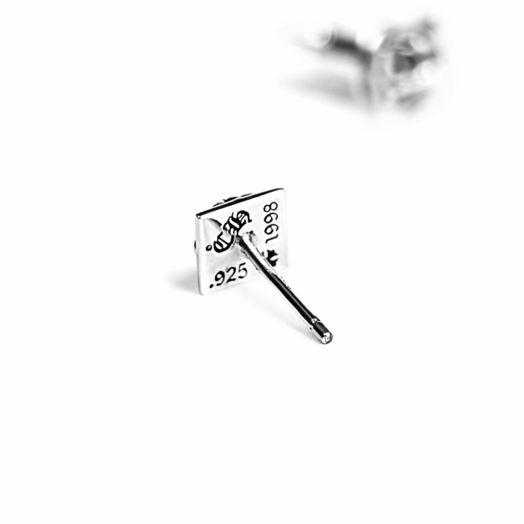 Chrome Hearts Pyramid Plus Stud Earrings