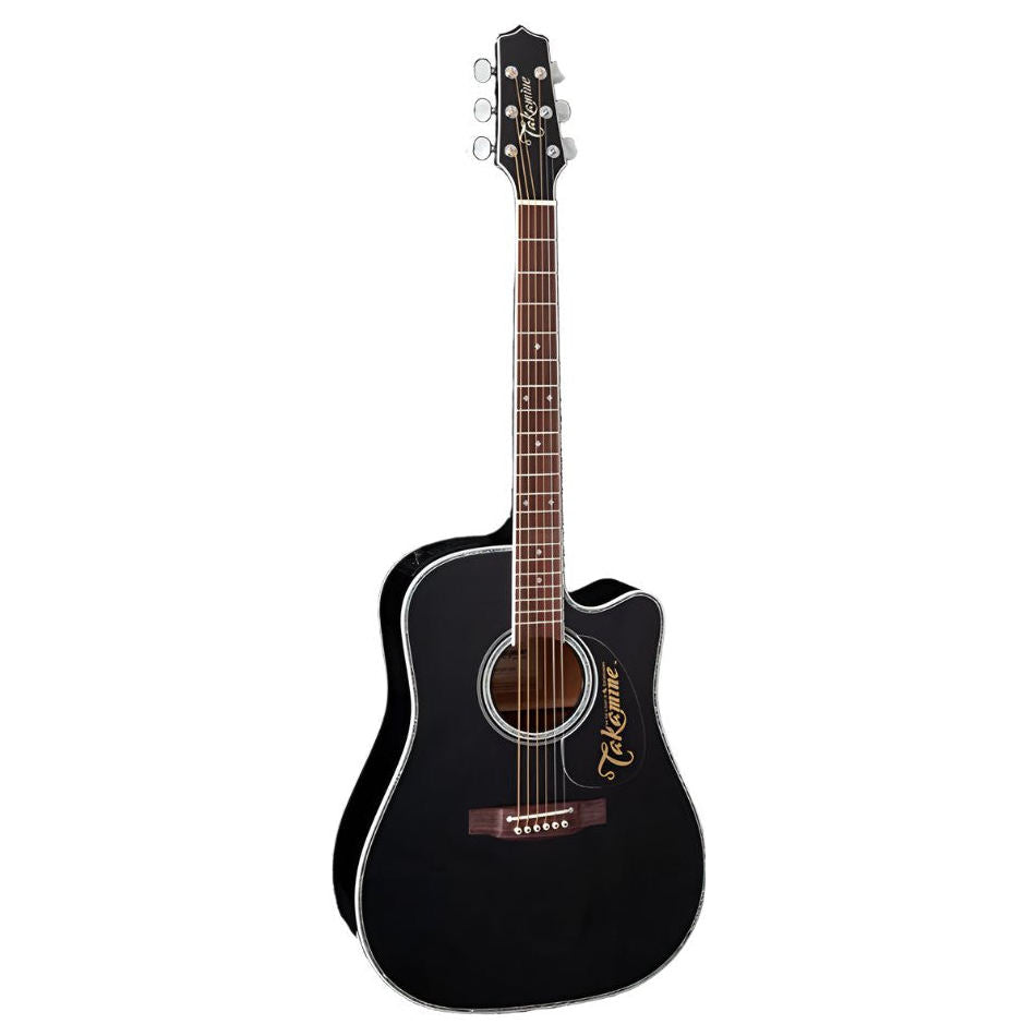 Takamine EF341DX Acoustic Guitar - Gloss Black – Chuck Levin's
