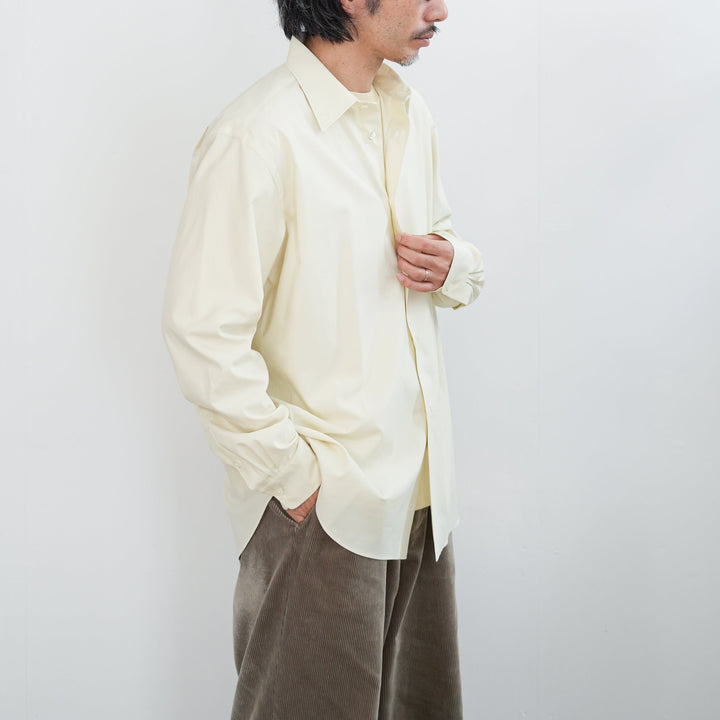 26SS】AURALEE WASHED FINX TWILL SHIRT 