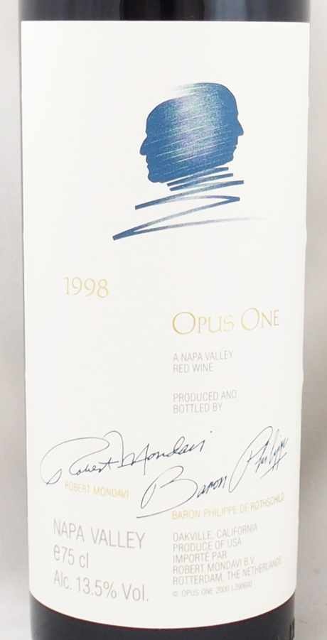 送料無料】1998年 オーパス ワン モンダヴィ・ロッチルドOPUS ONE