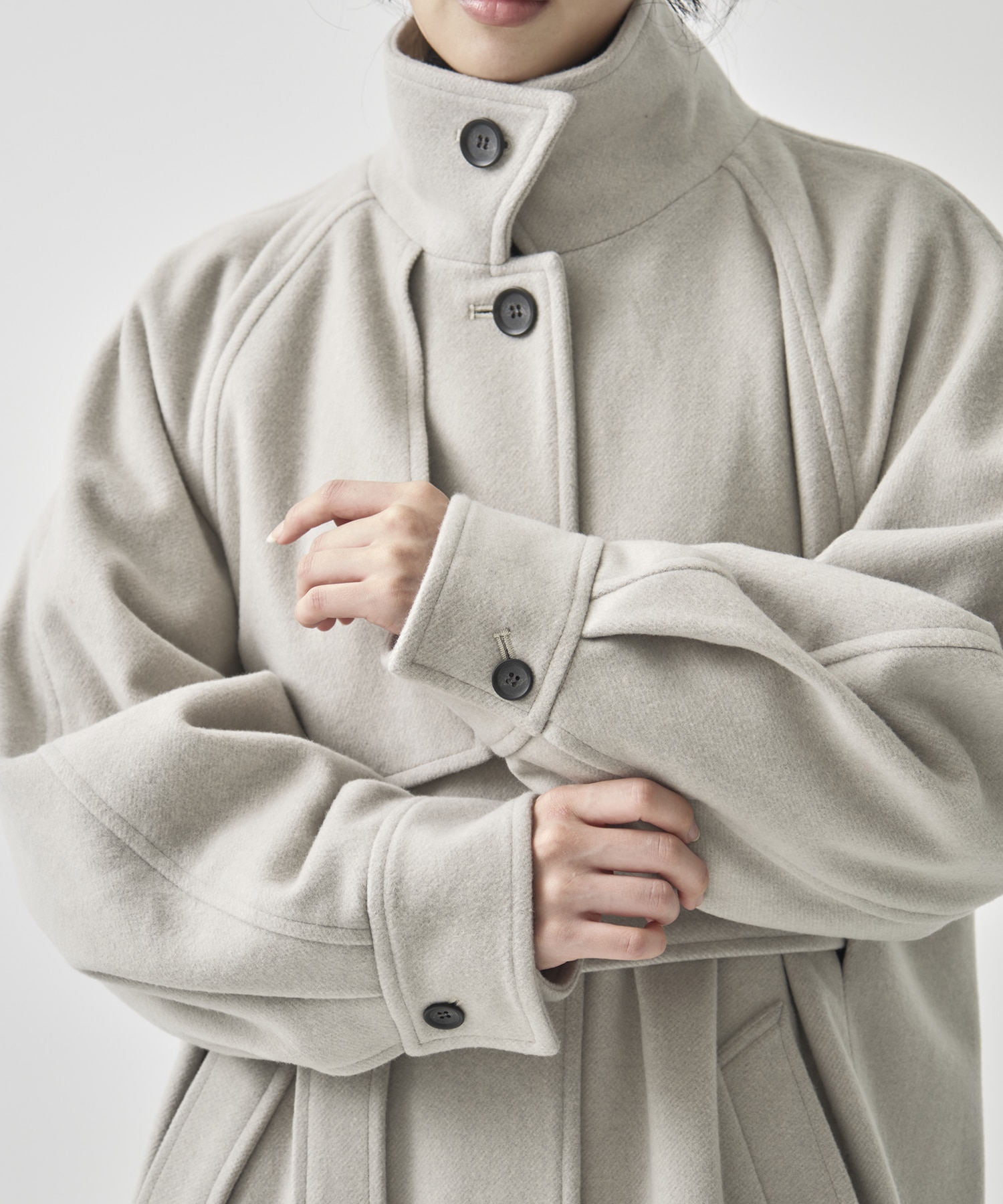 StandCollar Wool Coat(1 GREY): : ウィメンズ｜CITY TOKYO ONLINE STORE