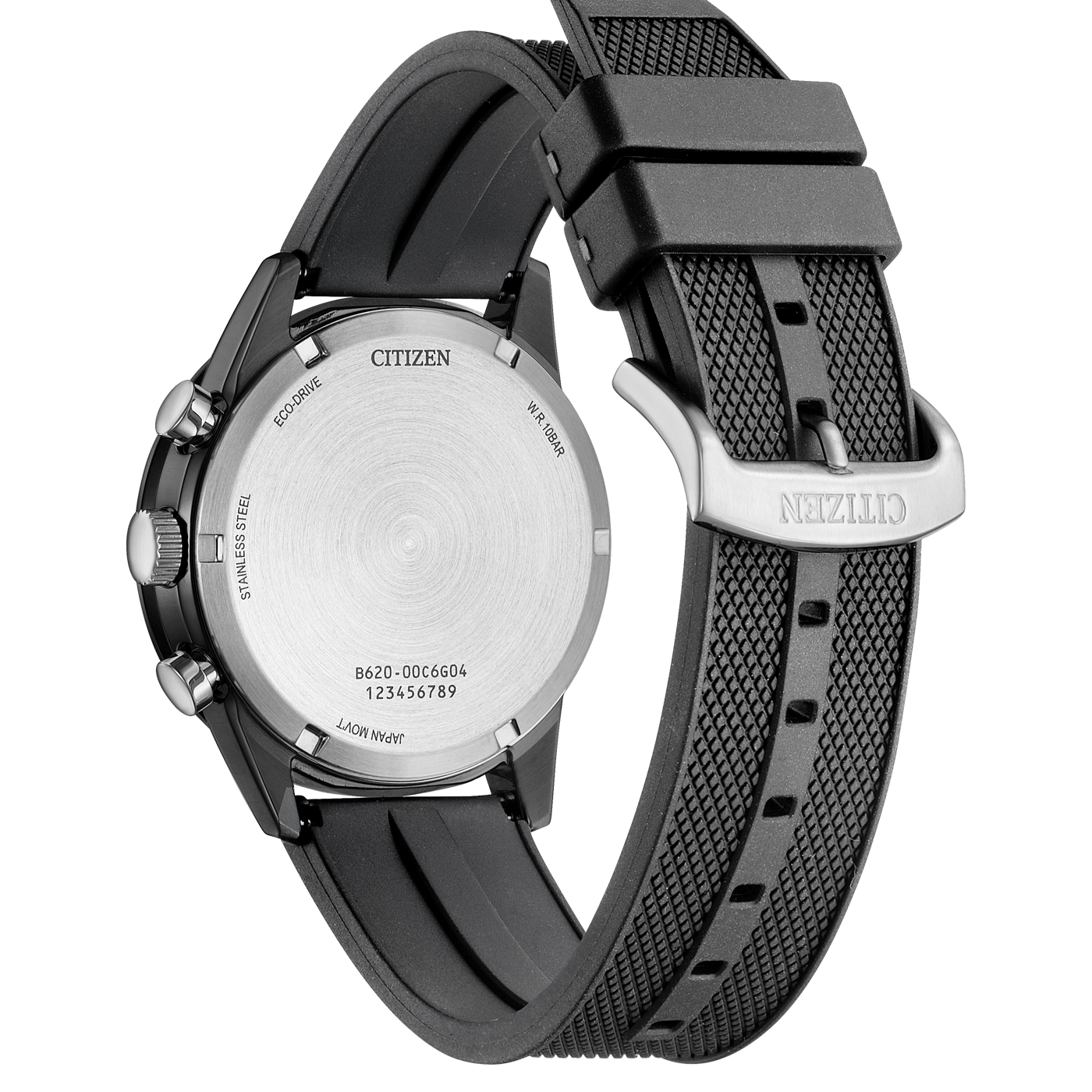 CA4625-02H Male Rubber band (urethane) black ⌀ 39mm Citizen