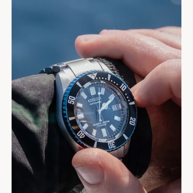 Promaster Fujitsubo Blue Dial Super Titanium with Platinum DLC