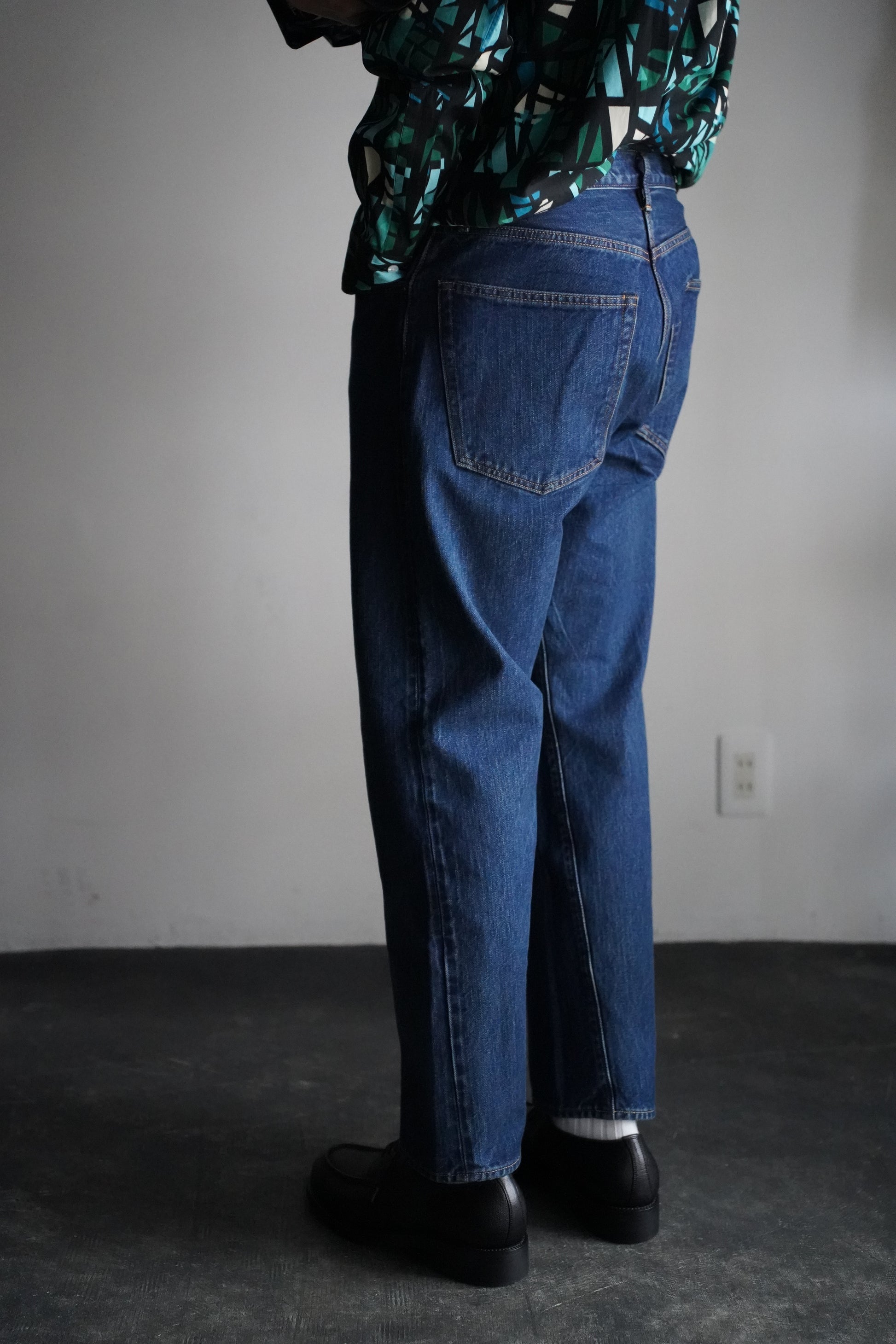 MEN CIOTA/シオタ Tapered 5 Pocket Pants Dark Blue Damage – _COMES