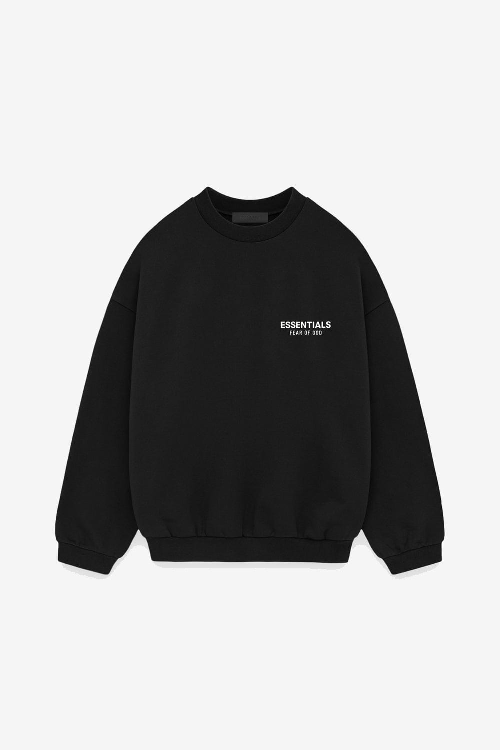 Fear Of God ESSENTIALS Core Fleece Crewneck (Black) - Commonwealth