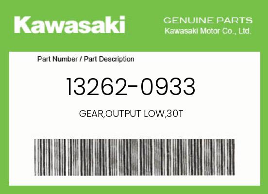 GEAR,OUTPUT LOW,30T (13262-0933) | MotoSport