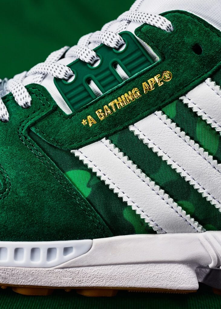 Bape x Undefeated x adidas ZX 8000 Green FY8852 | Dead Stock