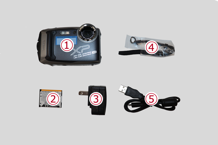 FUJIFILM 防水カメラ FinePix XP140 ダークシルバー【SDカード付