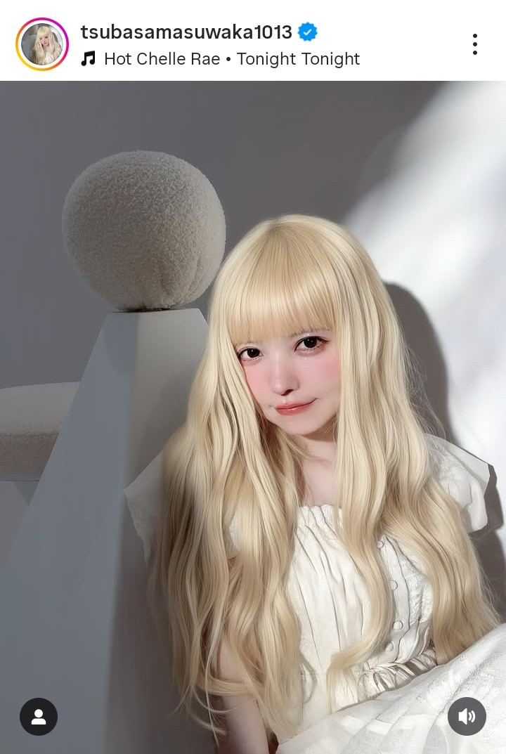 益若つばさ、“初”のブロンドヘア披露に反響「お人形さん!!!!すき