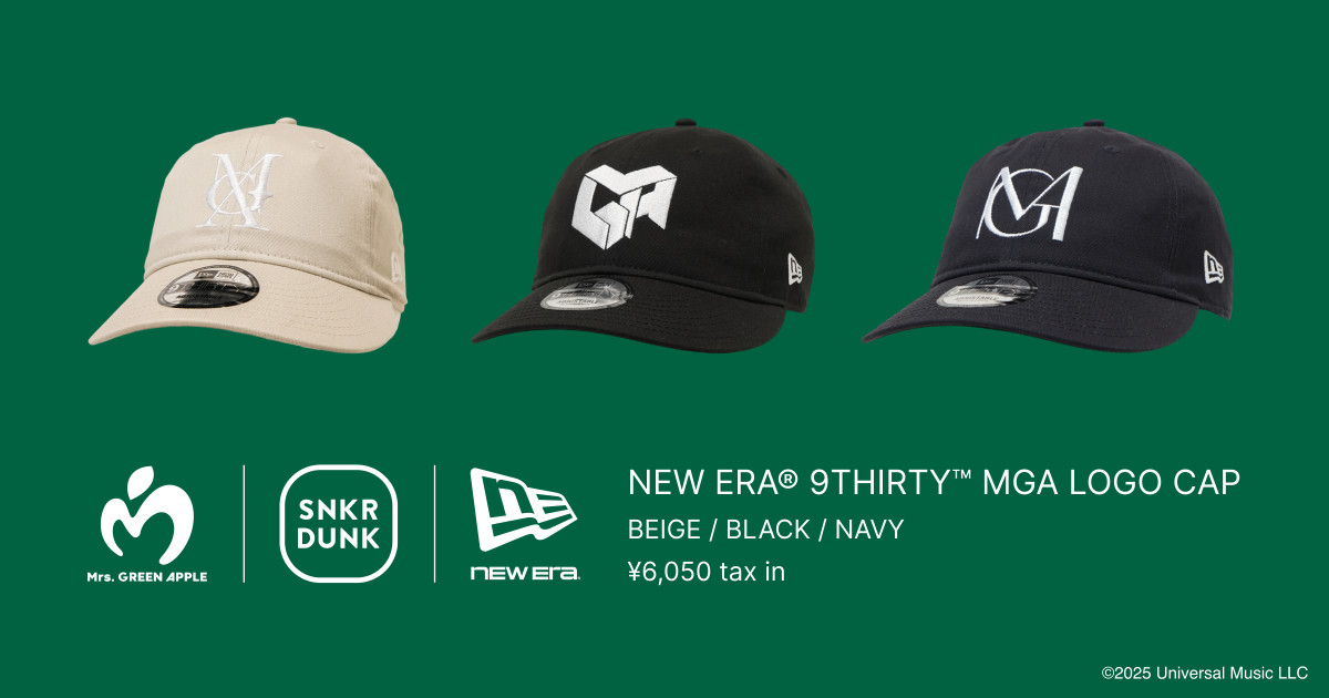きょうから】Mrs. GREEN APPLE、限定「NEW ERA」キャップ＆ハット抽選