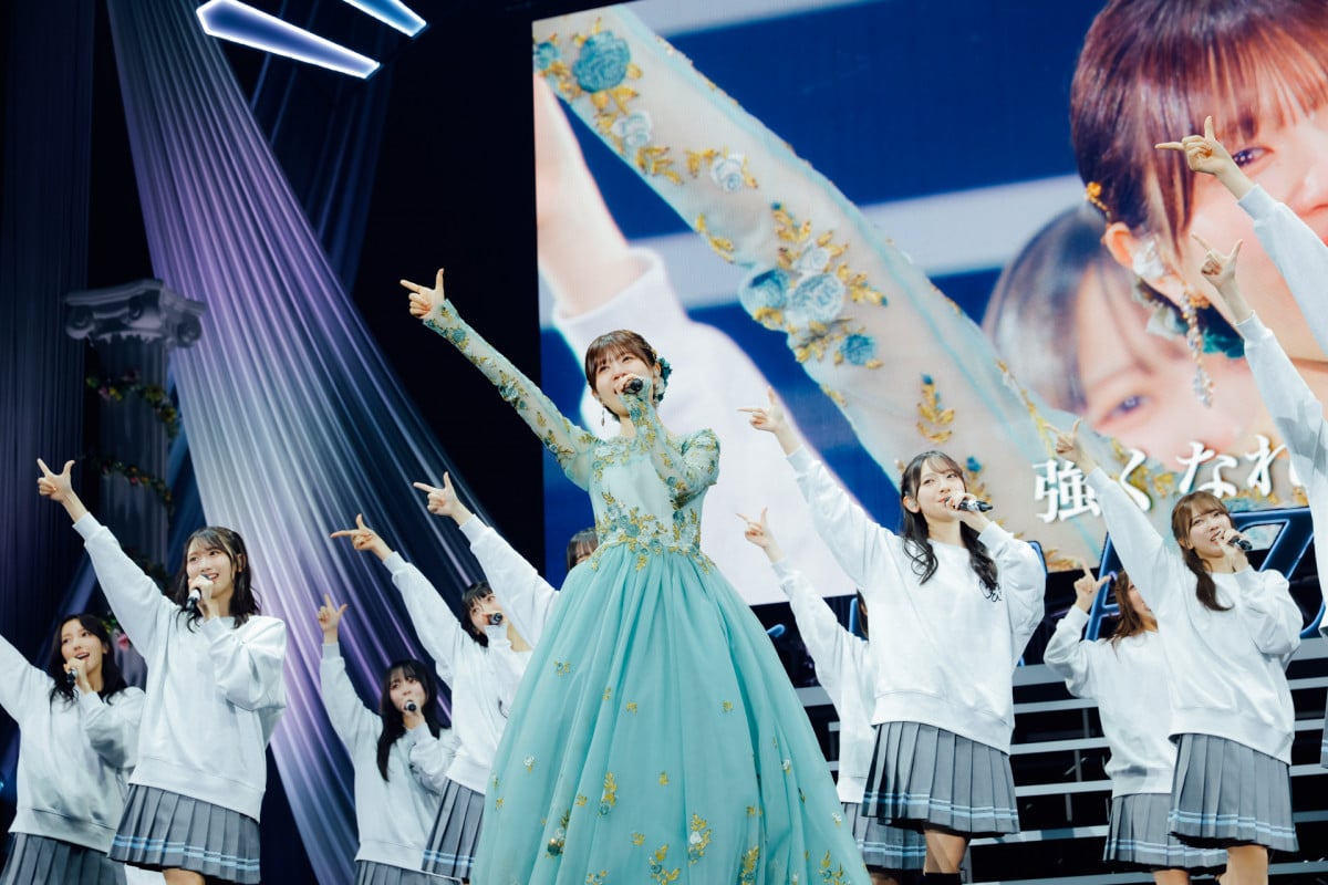 日向坂46松田好花、”8年半”集大成の卒セレで号泣 メンバーのそばで太陽