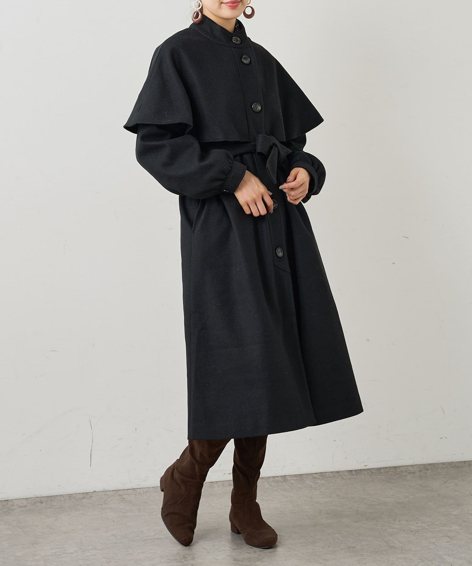 起毛ケープコート | NICE CLAUP / OLIVE des OLIVE OUTLET(ナイ