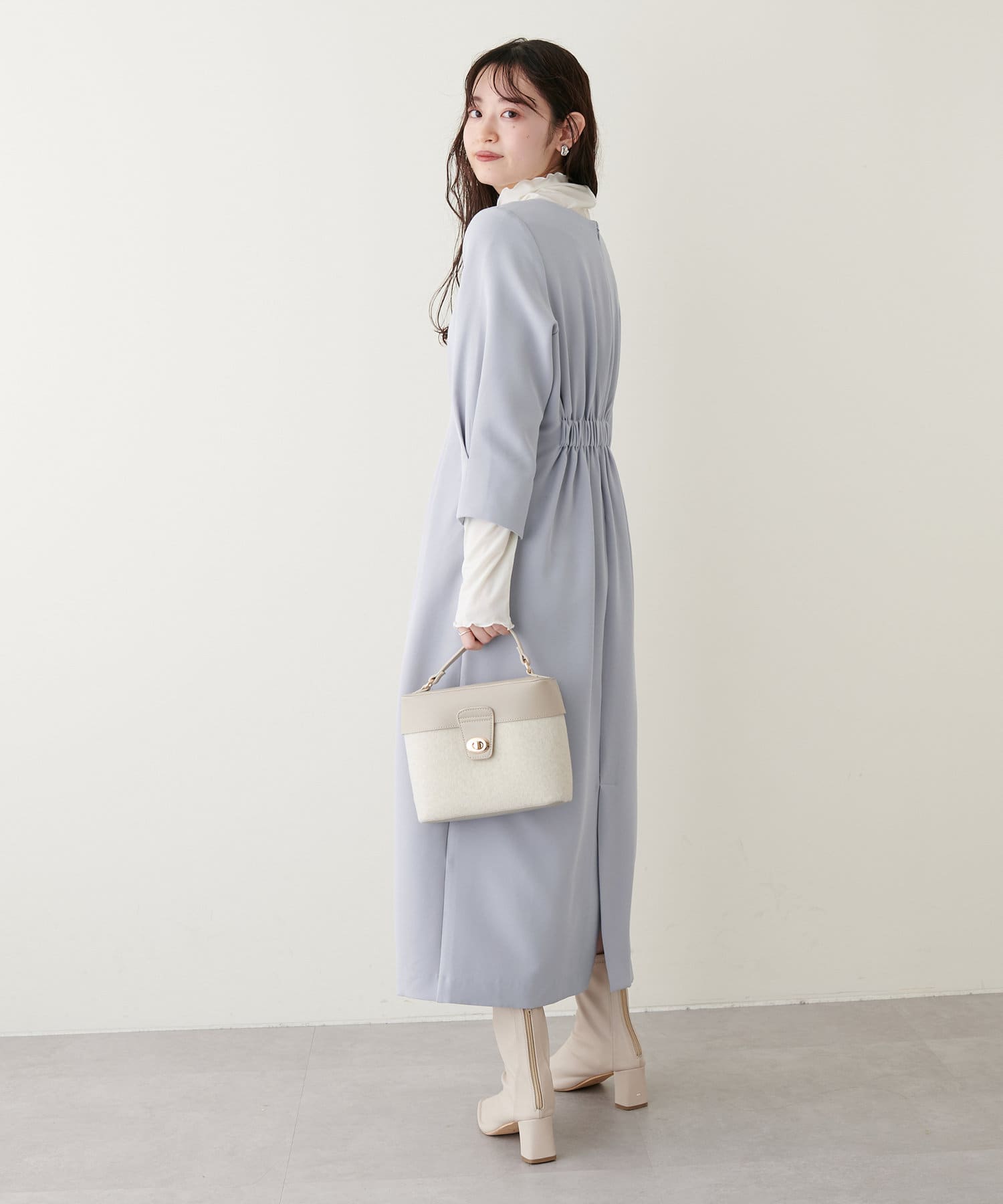パール取外し2WAYお上品ワンピース | natural couture(ナチュラル