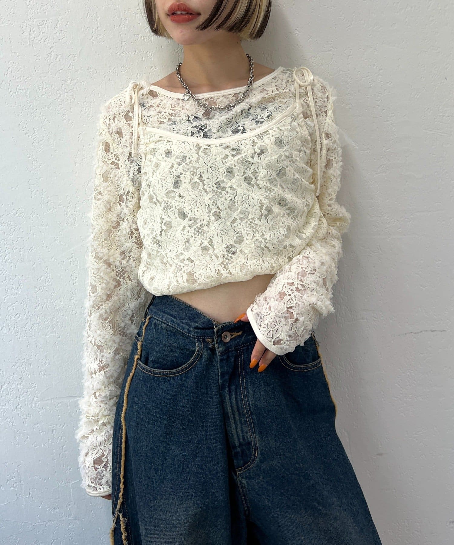 25AW】2WAYレースTOPS | w closet(ダブルクローゼット)レディース