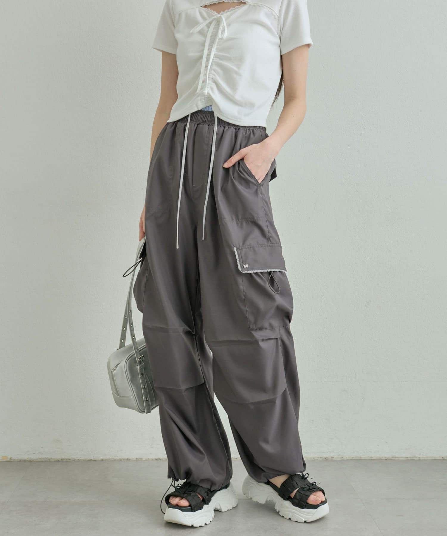 ダブルウエストカーゴパンツ | OLIVE des OLIVE(オリーブ デ オリーブ