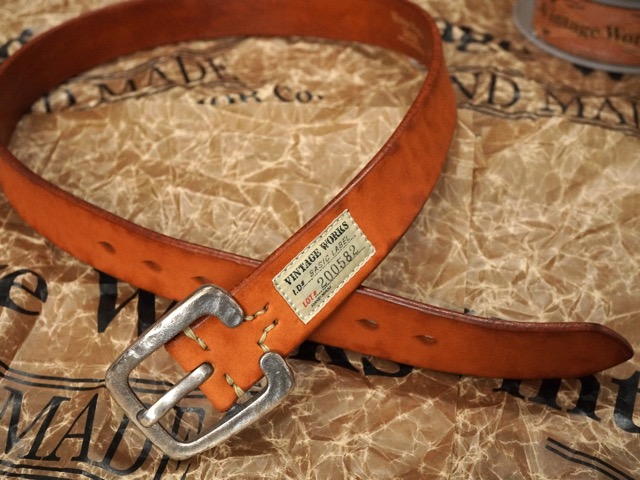 VINTAGE WORKS : LEATHER BELT ” DH5536 “ | CONEY ISLAND