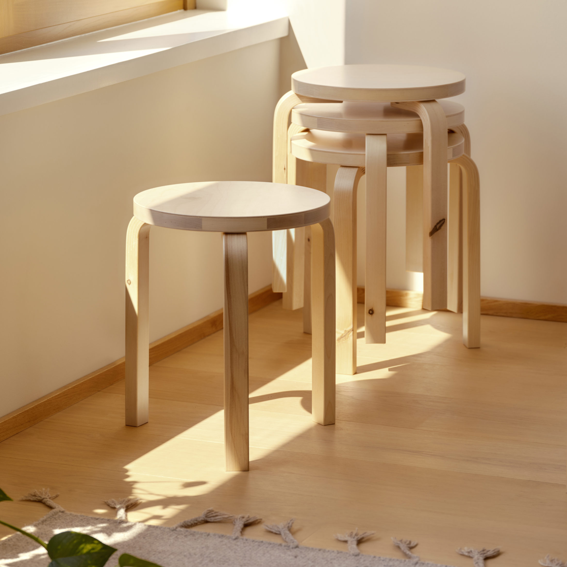 Artek（アルテック） / STOOL 60（スツール60） / バーチ材・ブラック