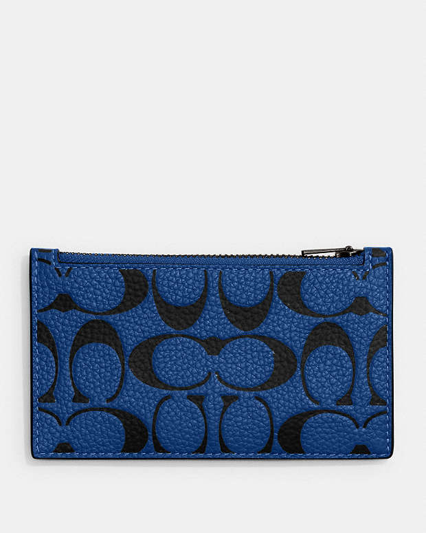 公式】COACH – コーチ | ジップ カード ケース シグネチャー レザー