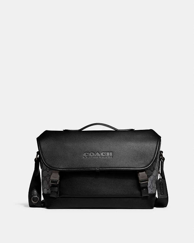 公式】COACH – コーチ | リーグ バイク バッグ・シグネチャー ジャカード