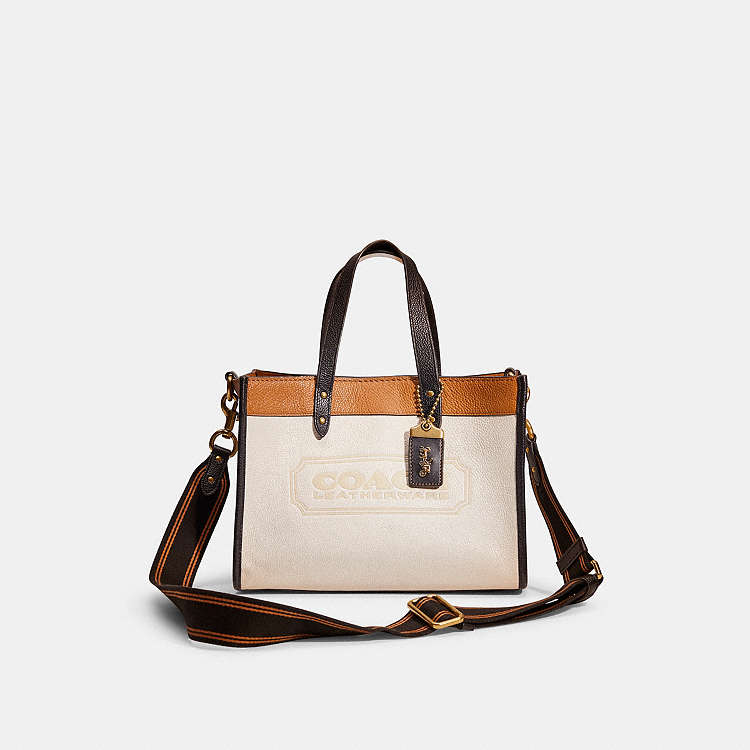 COACH® | Restored Field Tote 30 In Colorblock With Coach Badge.