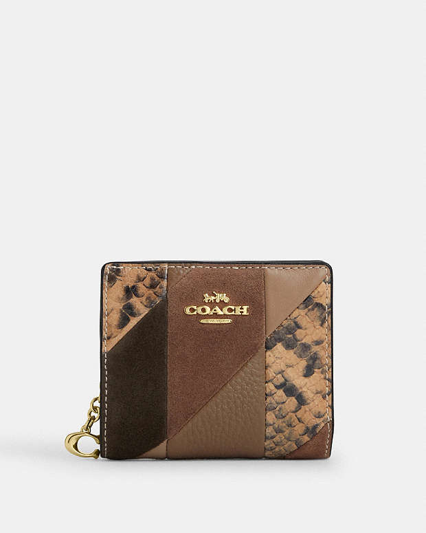 公式】コーチアウトレット | スナップ ウォレット・パッチワーク