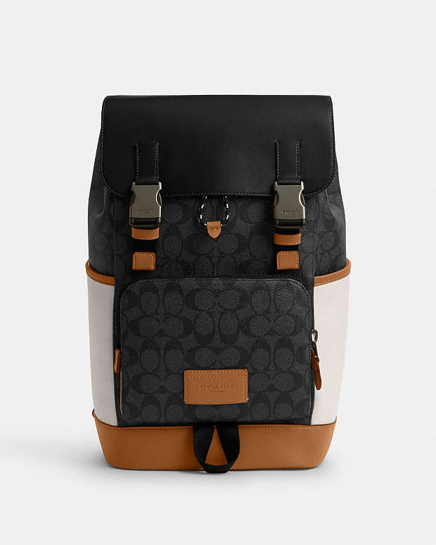 公式】コーチアウトレット | トラック バックパック・カラーブロック
