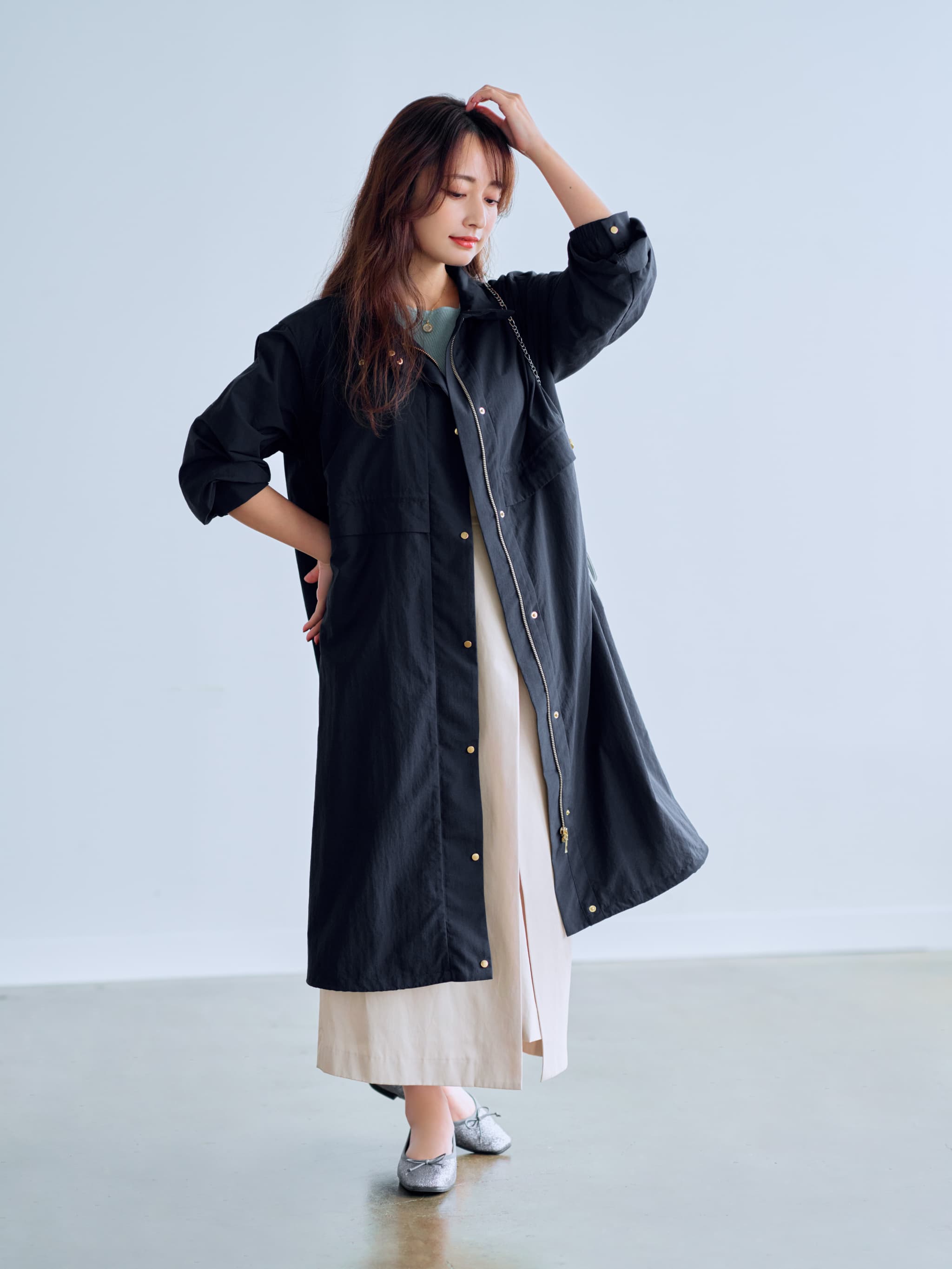 UVカット/撥水/透湿】ドロストマウンテンパーカーコート | 小柄・低