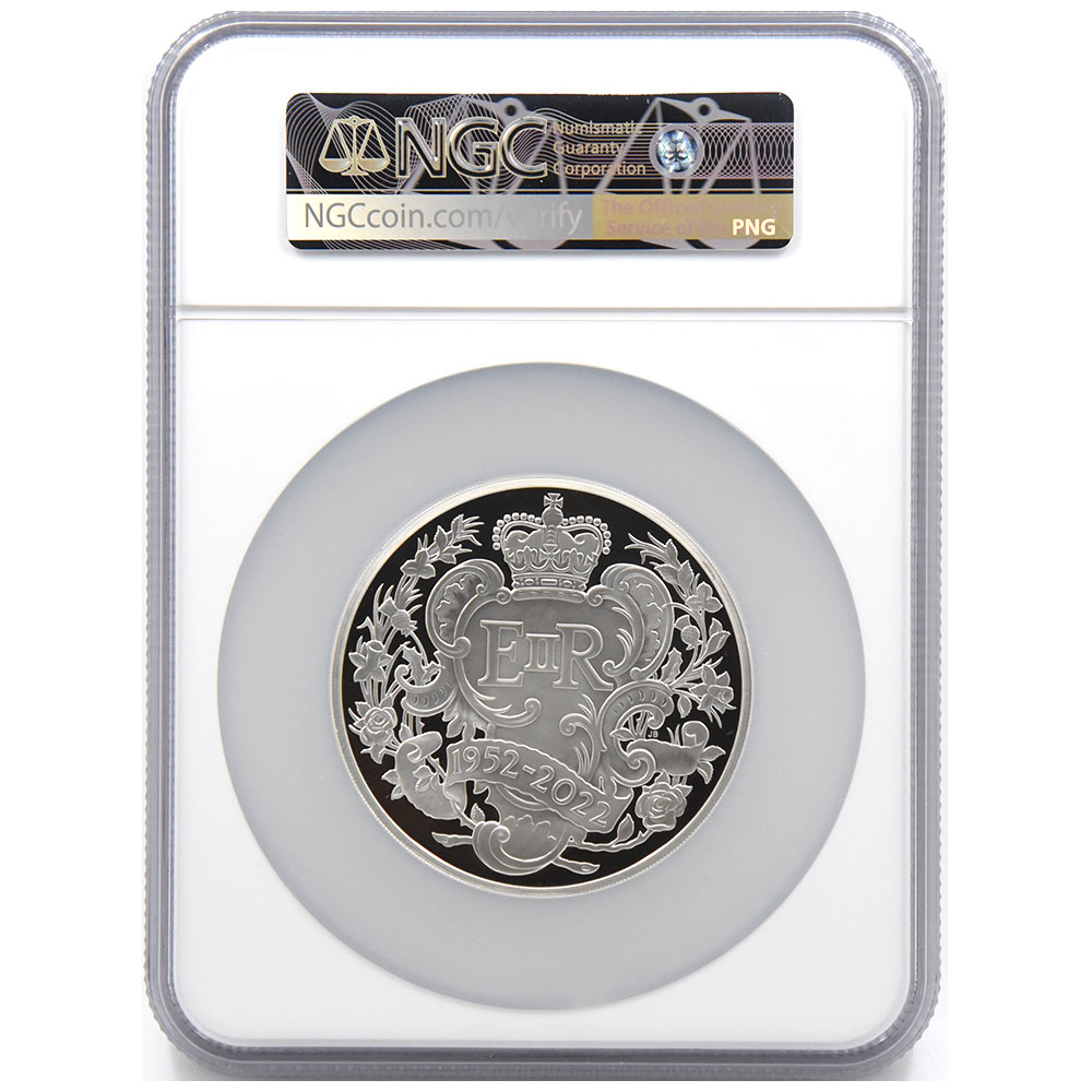 イギリス 2022 エリザベス2世 10ポンド 銀貨 NGC PF 70 ULTRA CAMEO