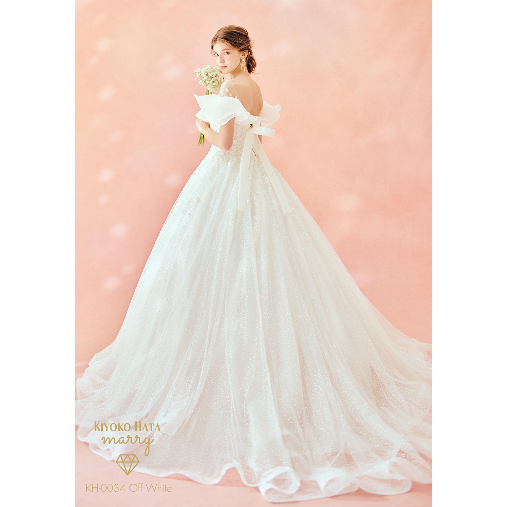 KIYOKO HATA Off White 天使のドレス KH-0034【ウェディングドレス