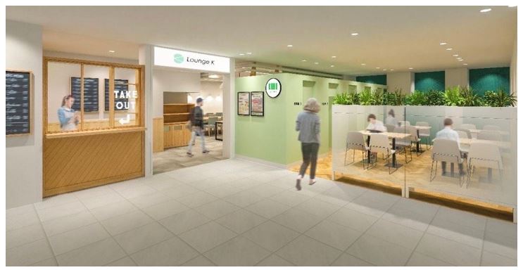 京王百貨店新宿店「Lounge K」へ 「GURUNAVI FOODHALL WYE Cafe